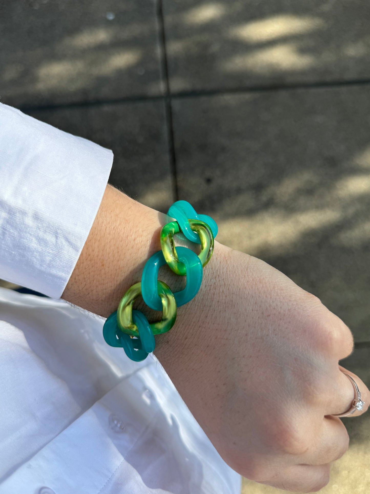 Maille Bracelet Blue & Green