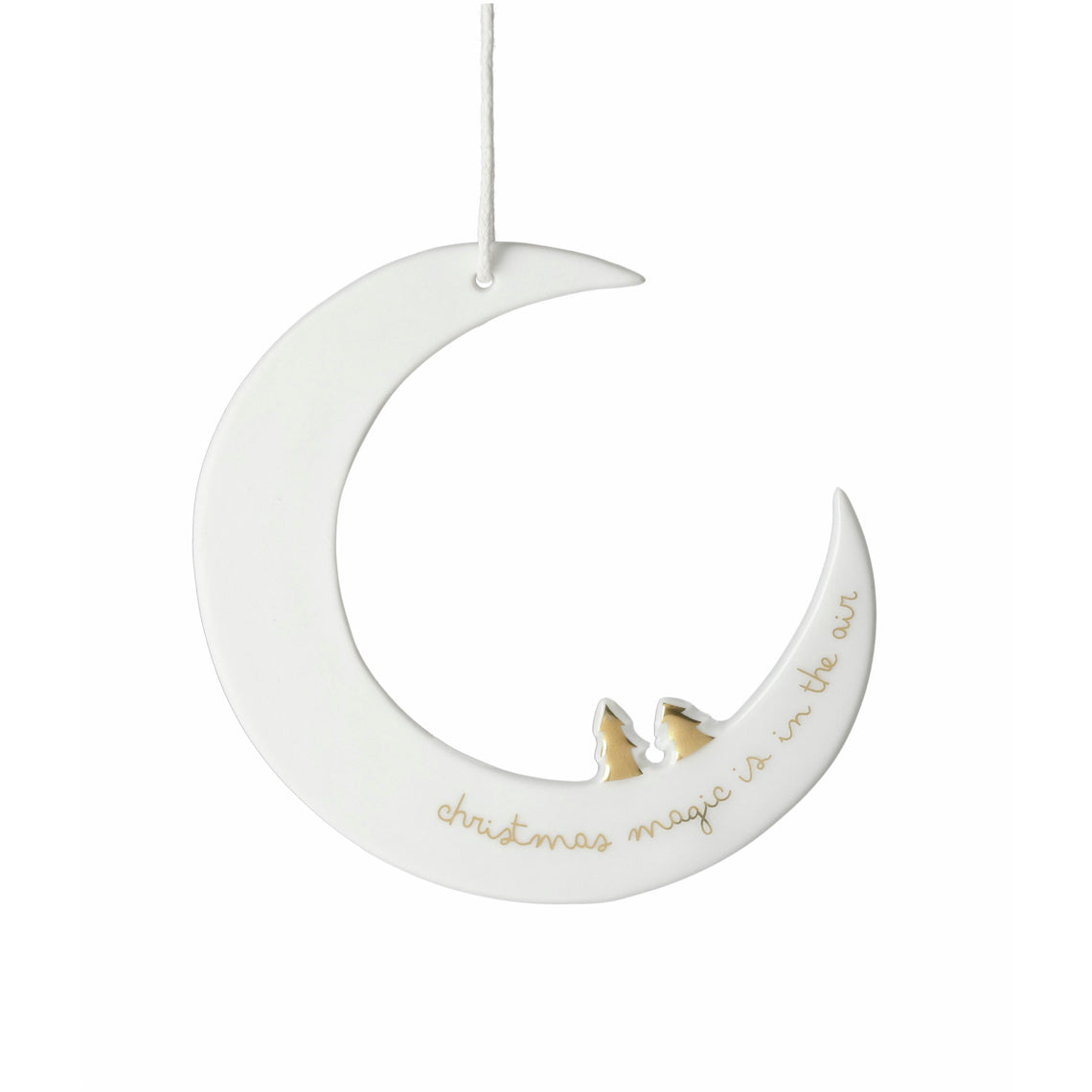 Christmas ornament « Christmas magic is in the air » porcelain