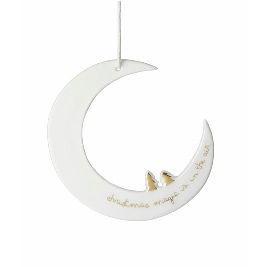 Christmas ornament « Christmas magic is in the air » porcelain