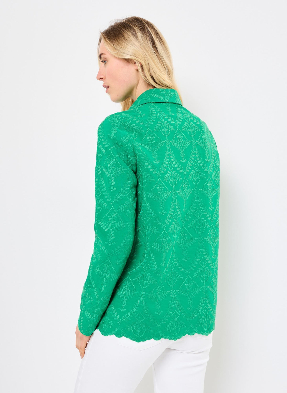 Fauline Embroidered Green