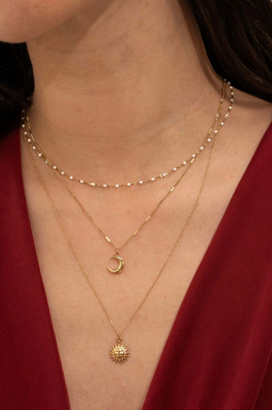 Callia Moon Necklace gold