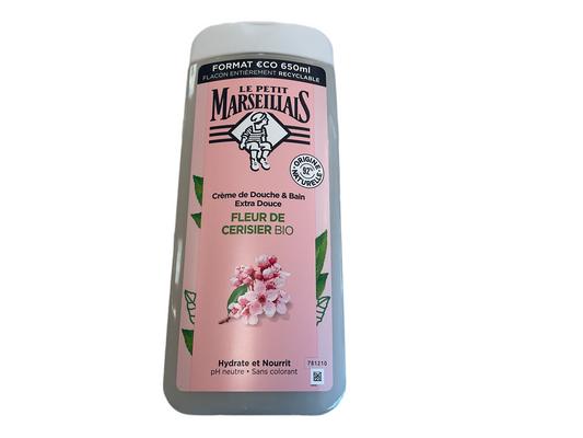 Shower gel cherry flower - Le Petit Marseillais 65cl-22fl.oz