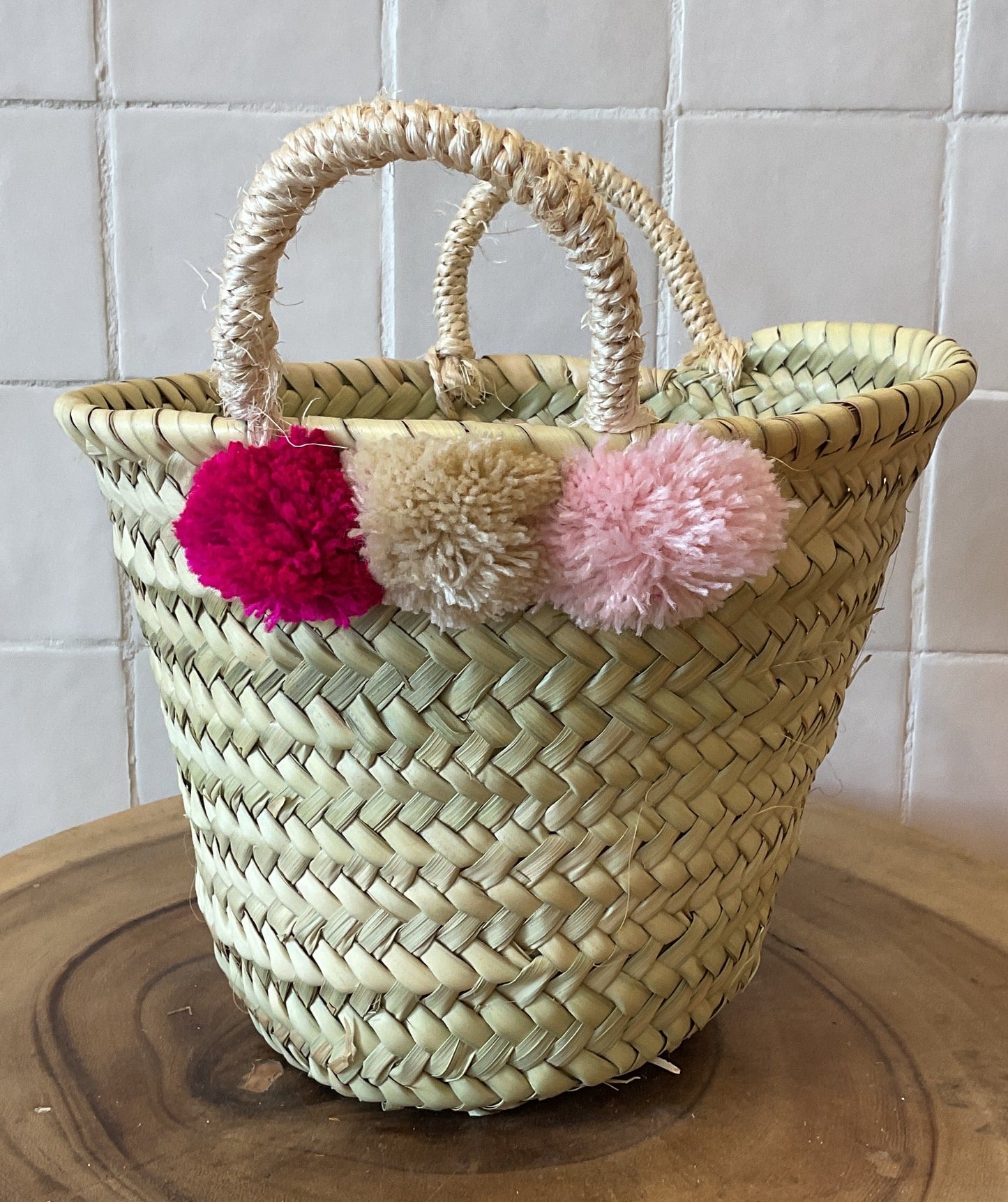 Moroccan Bag 3 Pompoms
