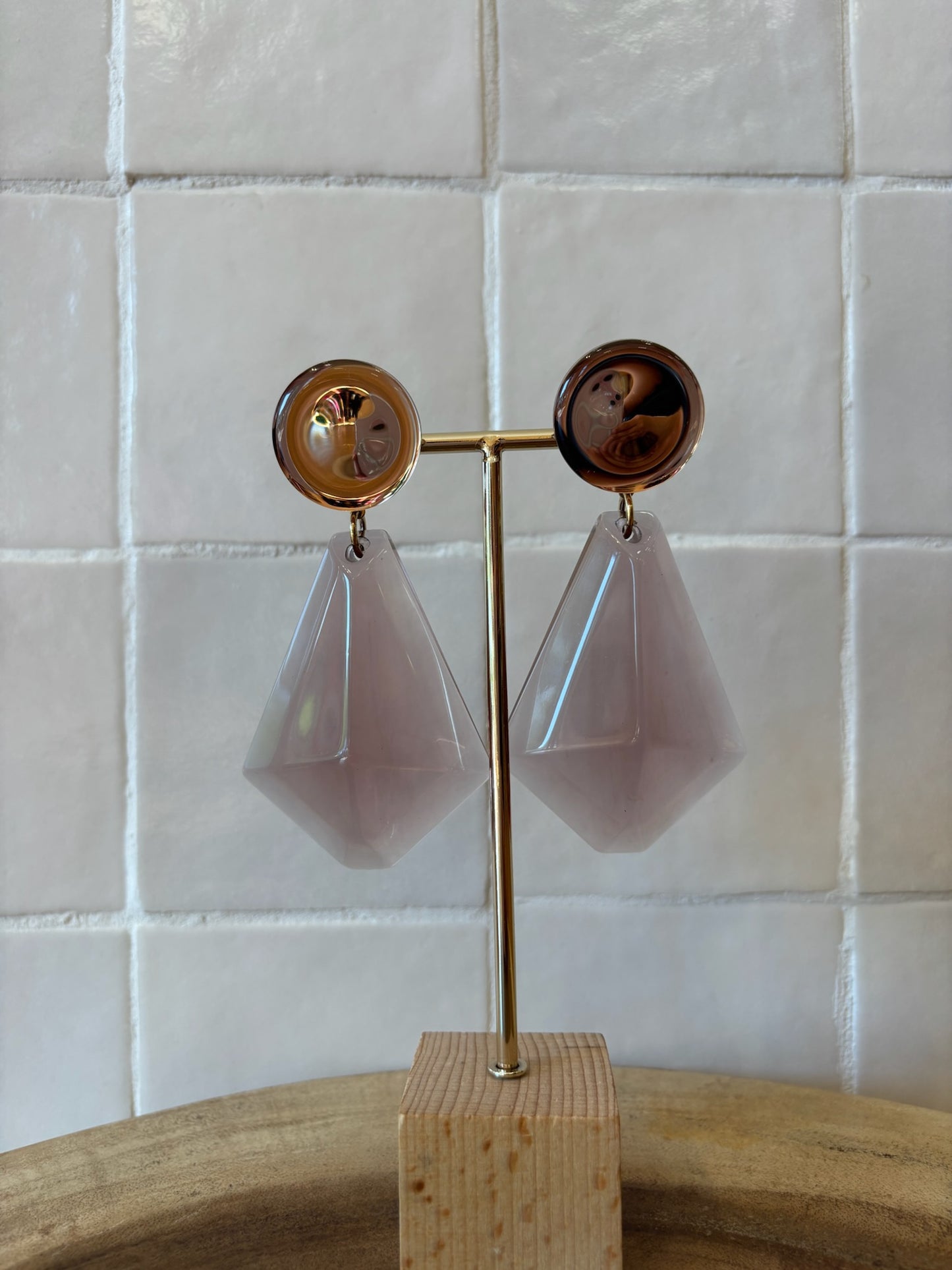 Pampilles earrings old pink