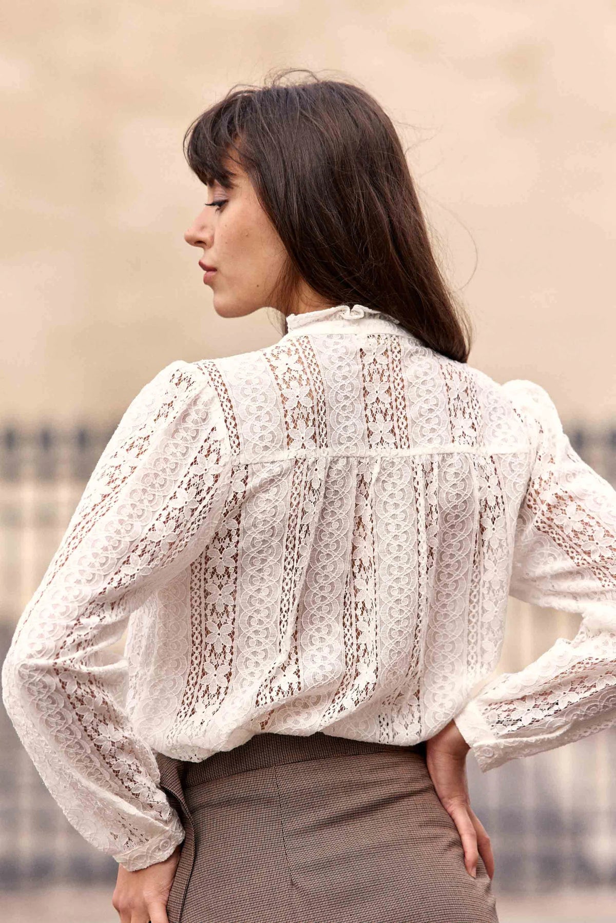 Besma Blouse Top Ecru