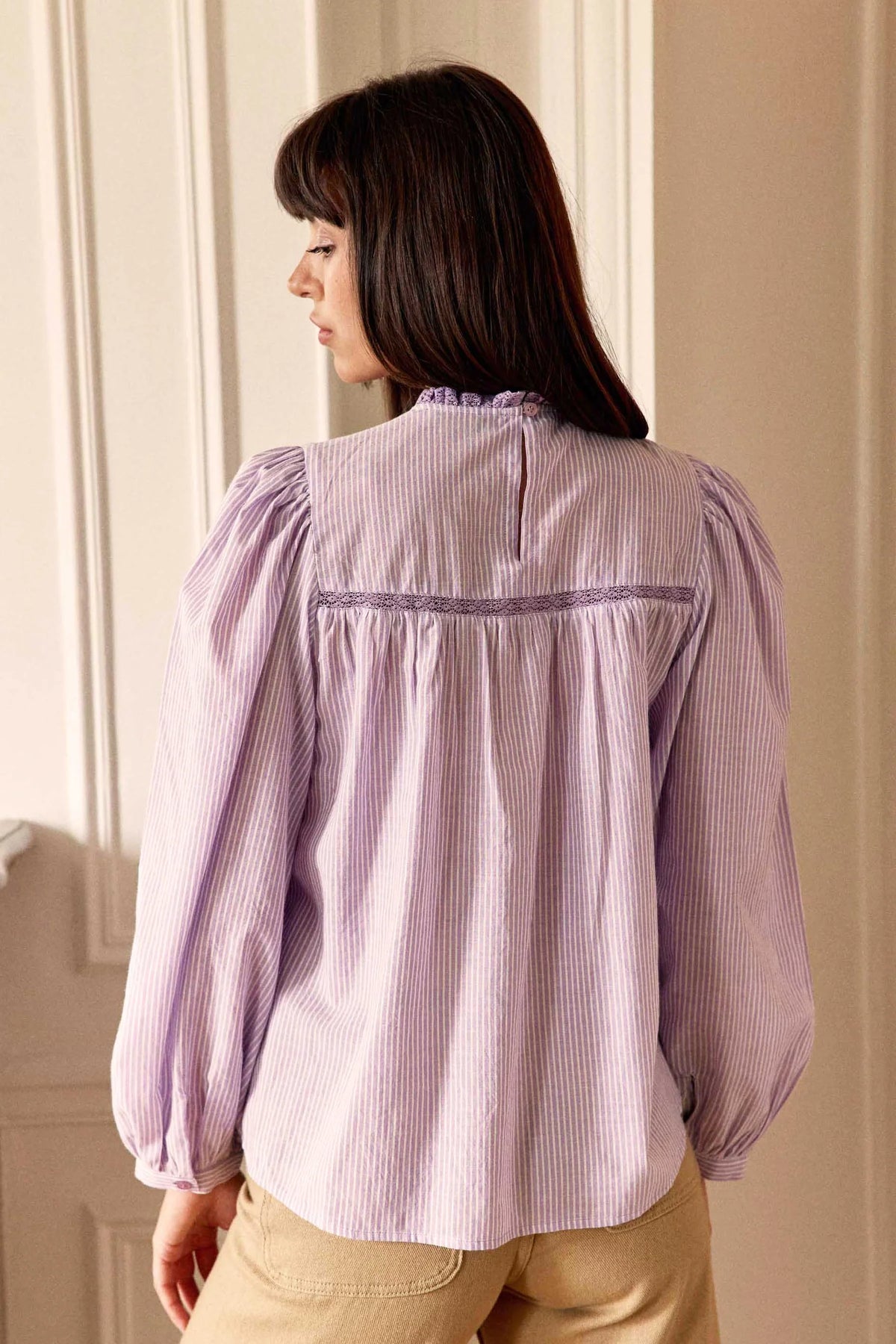 Birtin Blouse Parme Écru