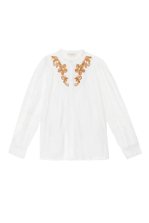 Bobie Blouse Top Ecru