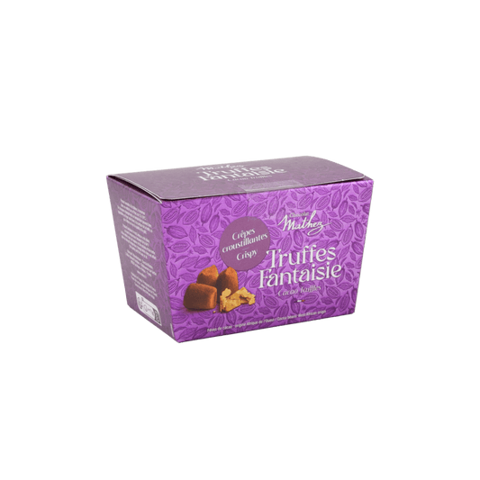 Cocoa-powdered truffles, crispy crêpes dentelles 250g (8.8 oz) - Mathez