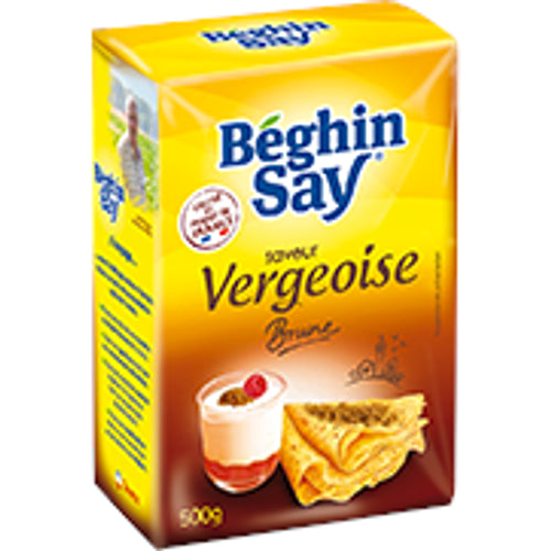 Brown Vergeoise - Dark caramelised beet sugar 500g  Beghin Say