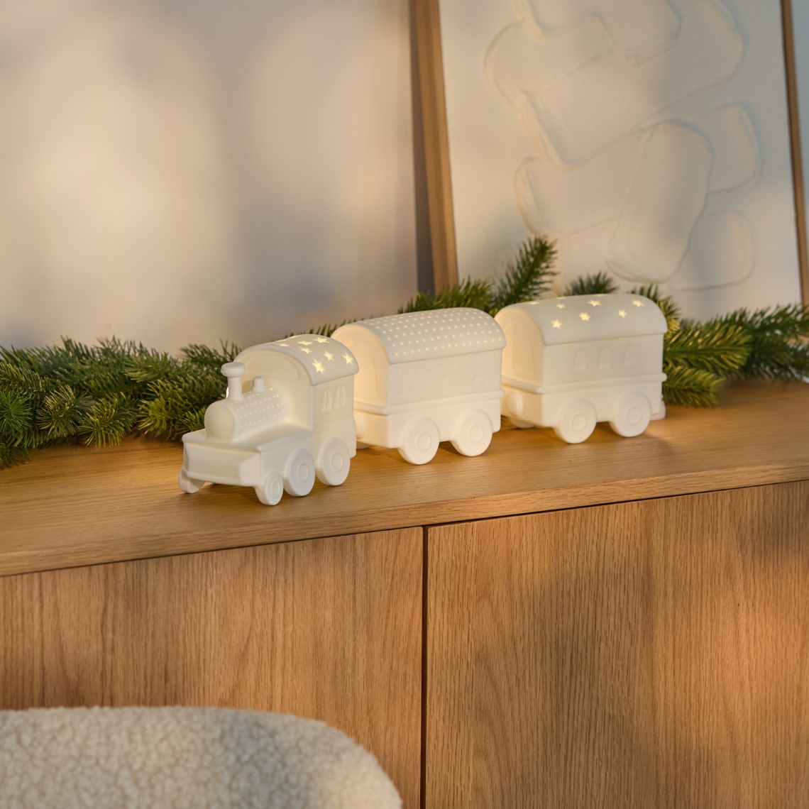 LED light train set porcelain – lafrenchieshop