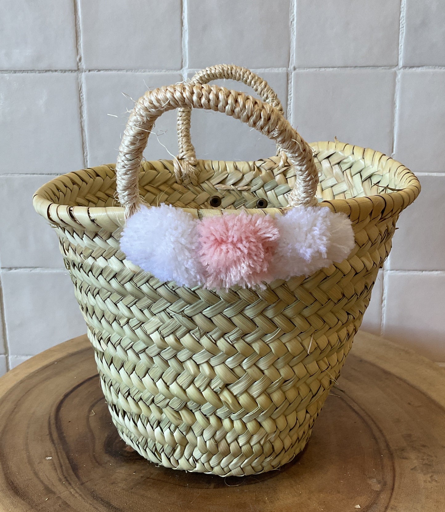 Moroccan Bag 3 Pompoms