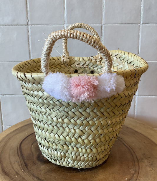 Moroccan Bag 3 Pompoms