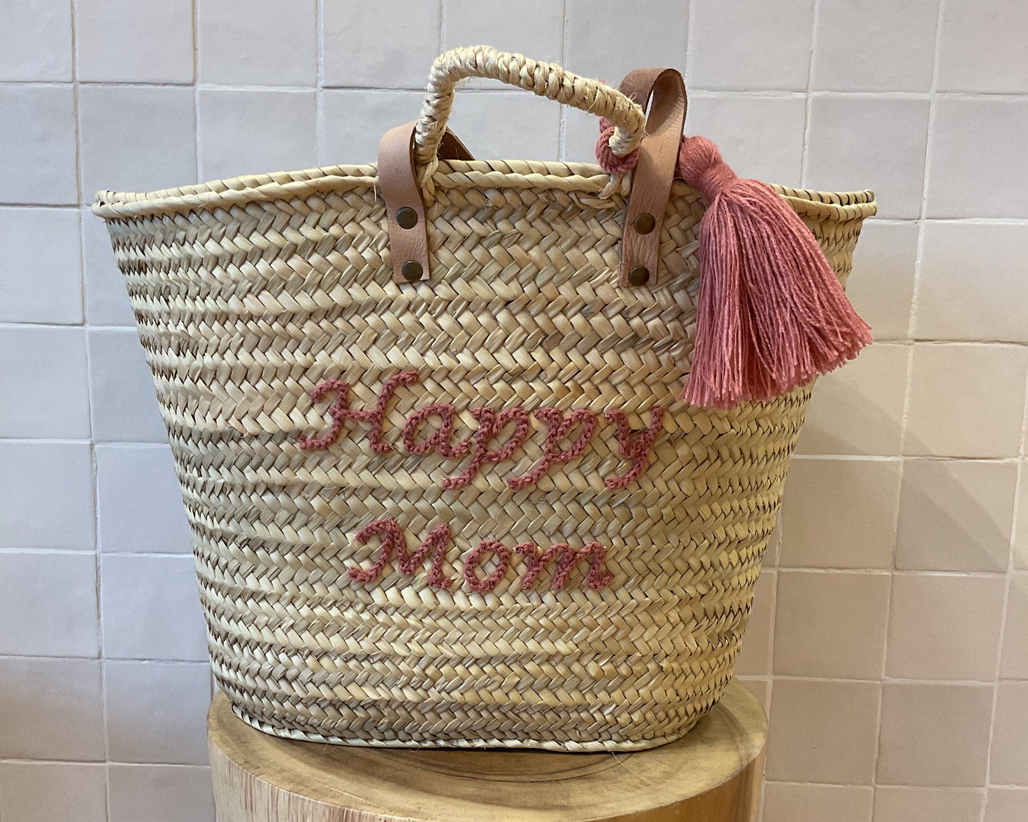 Moroccan Basket Happy Mom