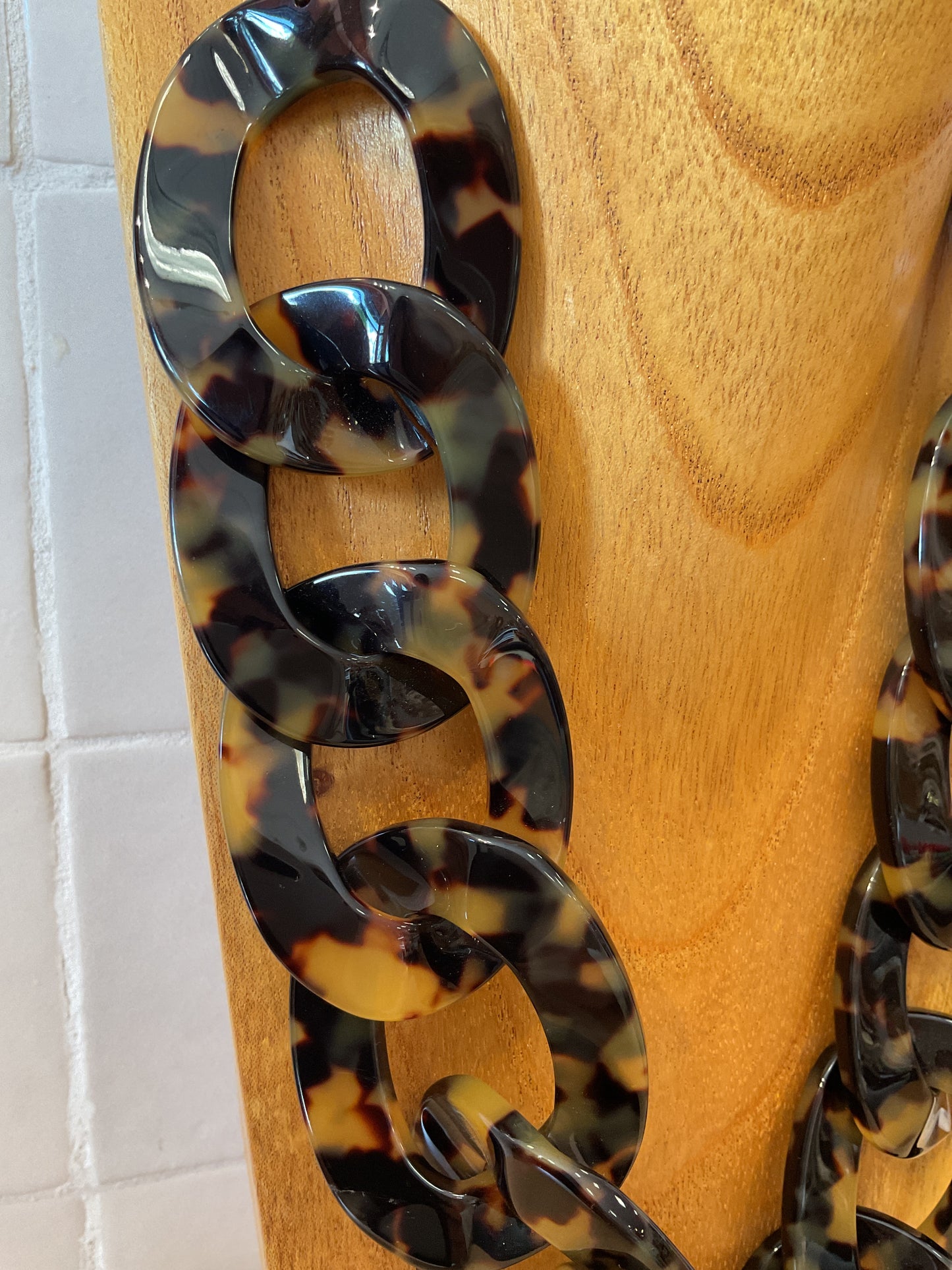 Tokyo necklace maille Brown
