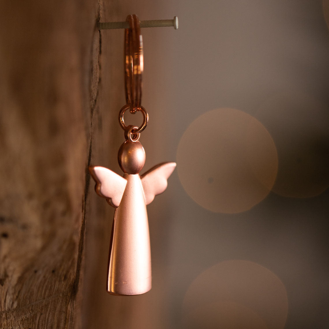 Angel keyring copper
