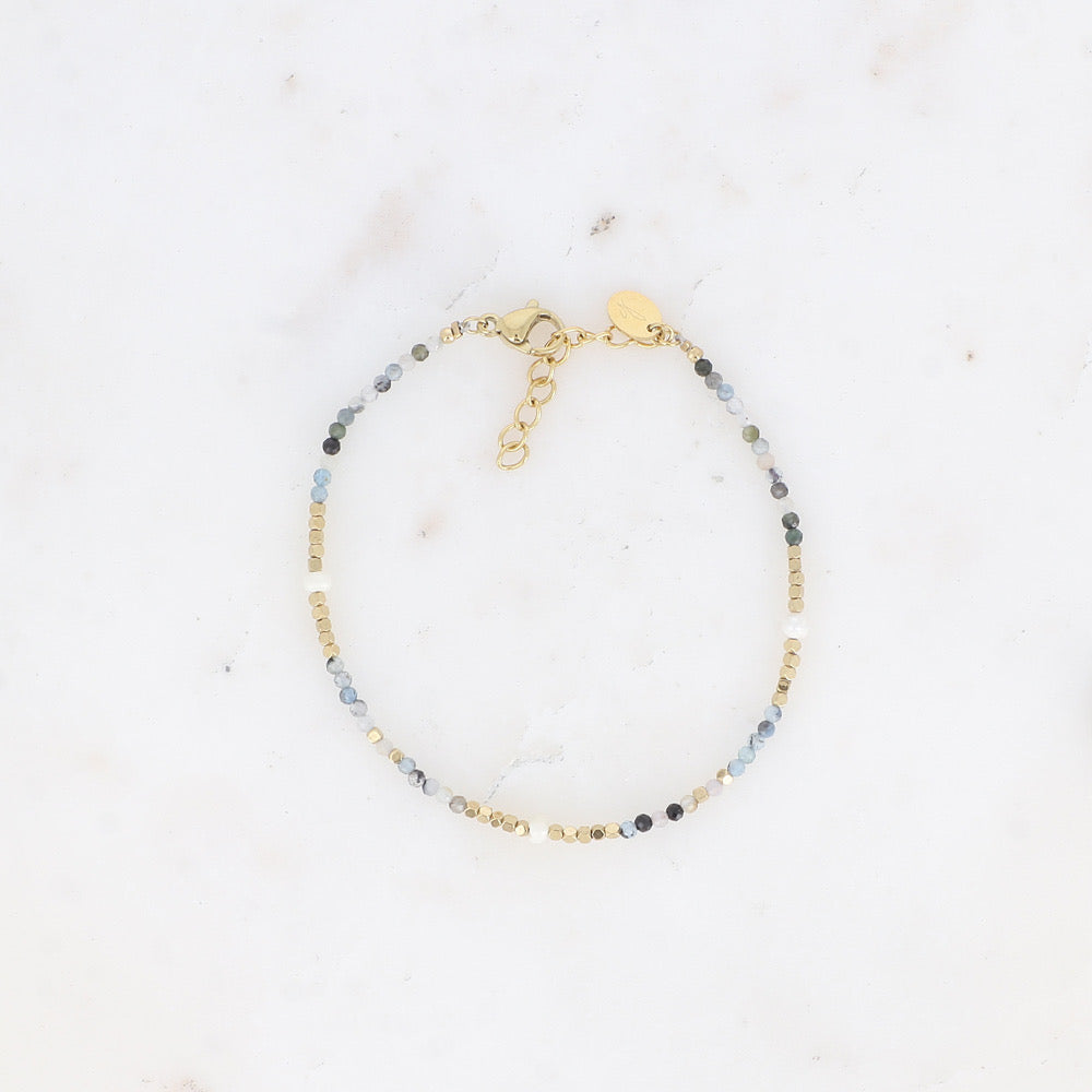 Braceline Bracelet Natural Stones Gold