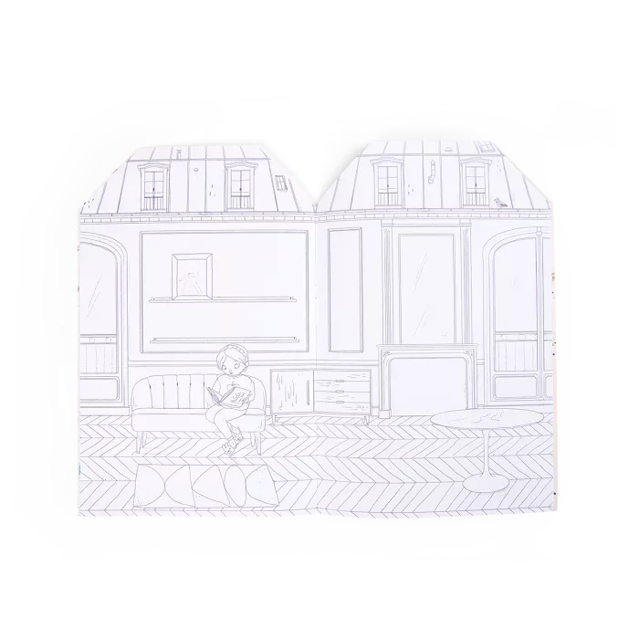 Coloring book Stickers - The Parisiennes