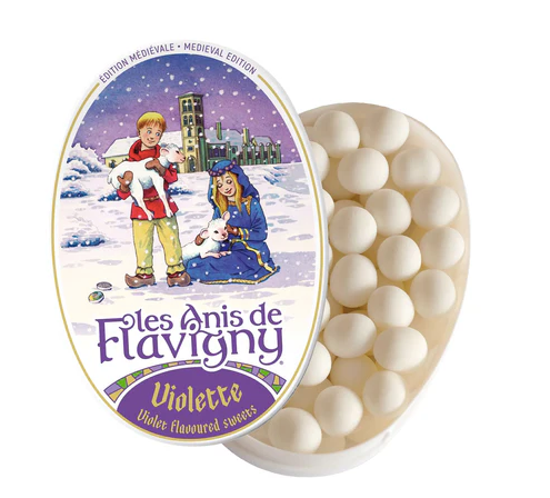 Oval Tin Viole Medieval Tin Anis de Flavigny