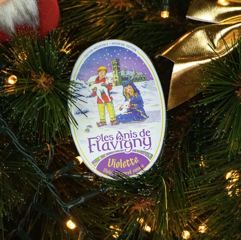 Oval Tin Viole Medieval Tin Anis de Flavigny