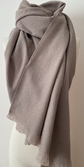 Scarf with Sparkles Taupe