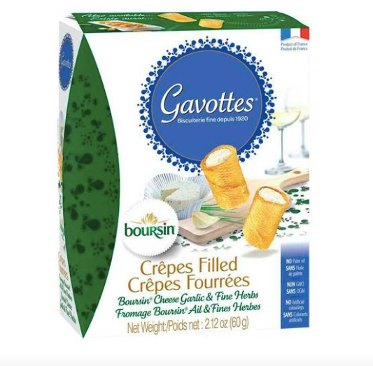 French Mini Crepes w/ Boursin Gavottes