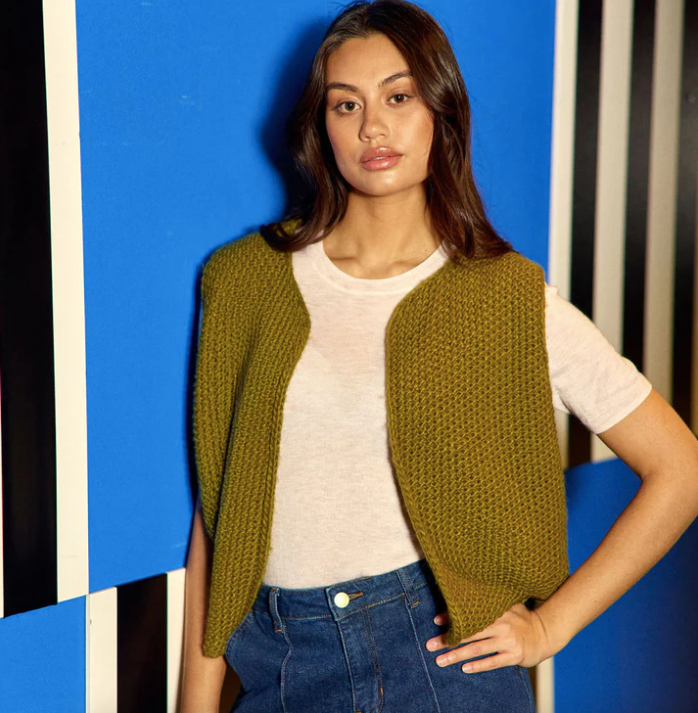 Crea Cardigan Olive green