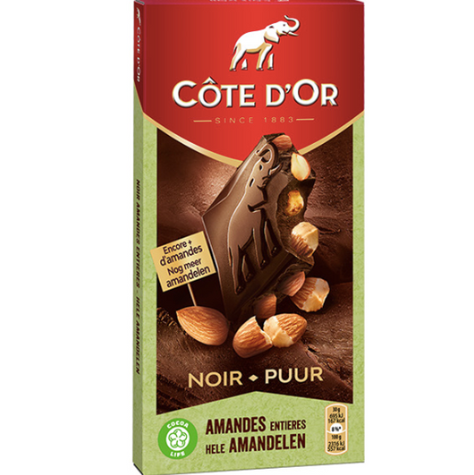 Dark chocolate with Almonds Côte d’Or 180g
