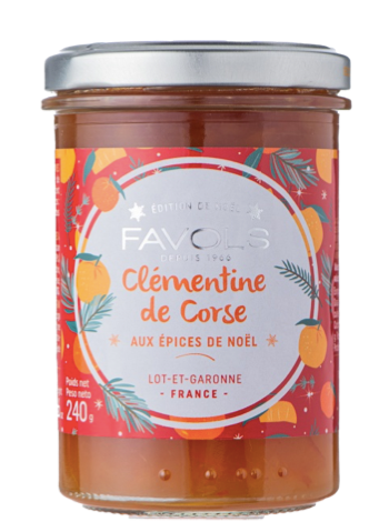 Clementine jam w/ spices (cinnamon, anise, cumin, nutmeg, ginger) 240g (8.5oz) - Favols