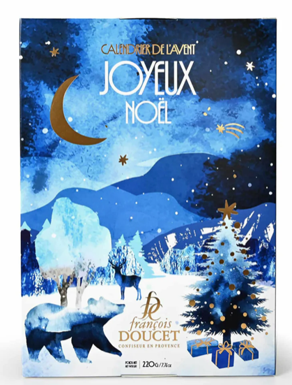 Advent Calendar Chocolates and Fruity Jellies 200g (7oz) - Francois Doucet