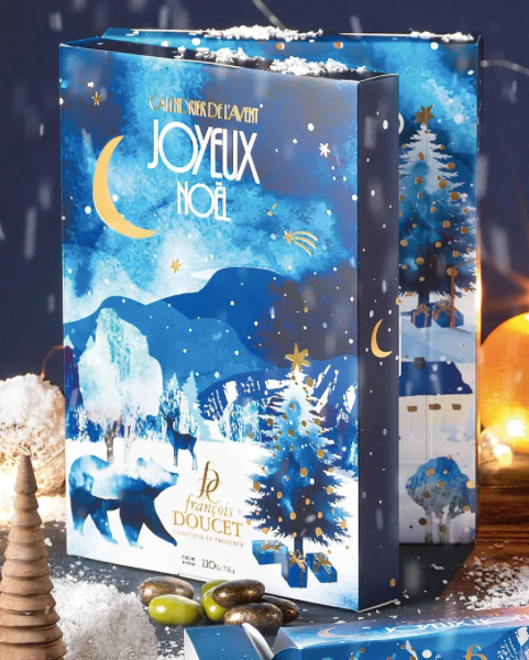 Advent Calendar Chocolates and Fruity Jellies 200g (7oz) - Francois Doucet