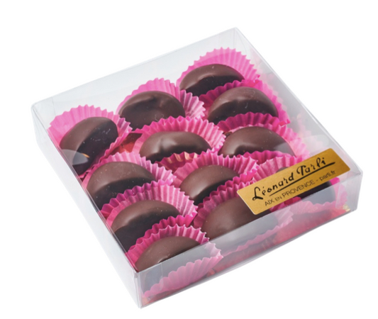 Clementine quarters covered w/ dark chocolate 190g (6.7oz) - Leonard Parli