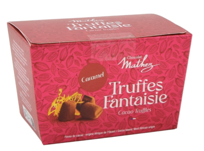 Cocoa-powdered truffles, salted butter caramel 250g (8.8 oz) - Mathez