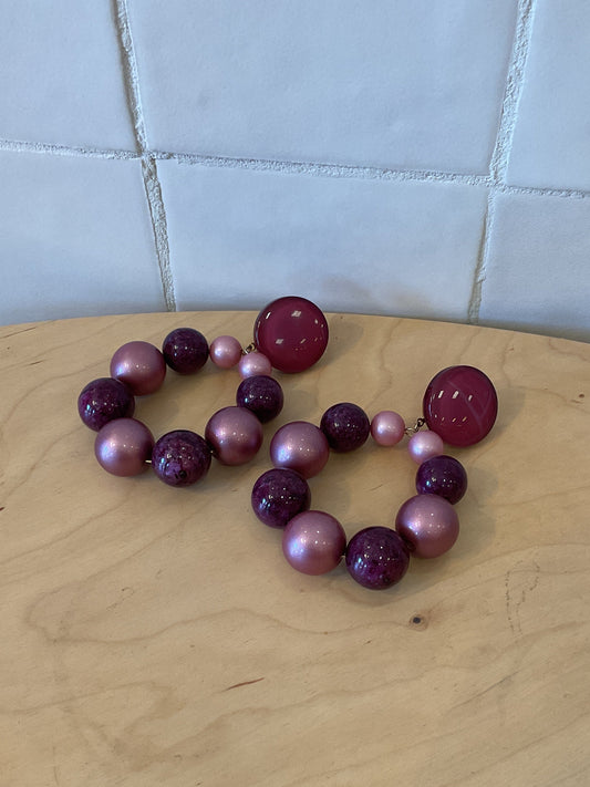 Bastille Earrings Purple