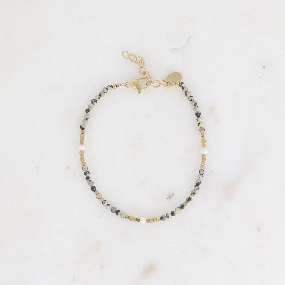 Braceline Bracelet Natural Stones Gold