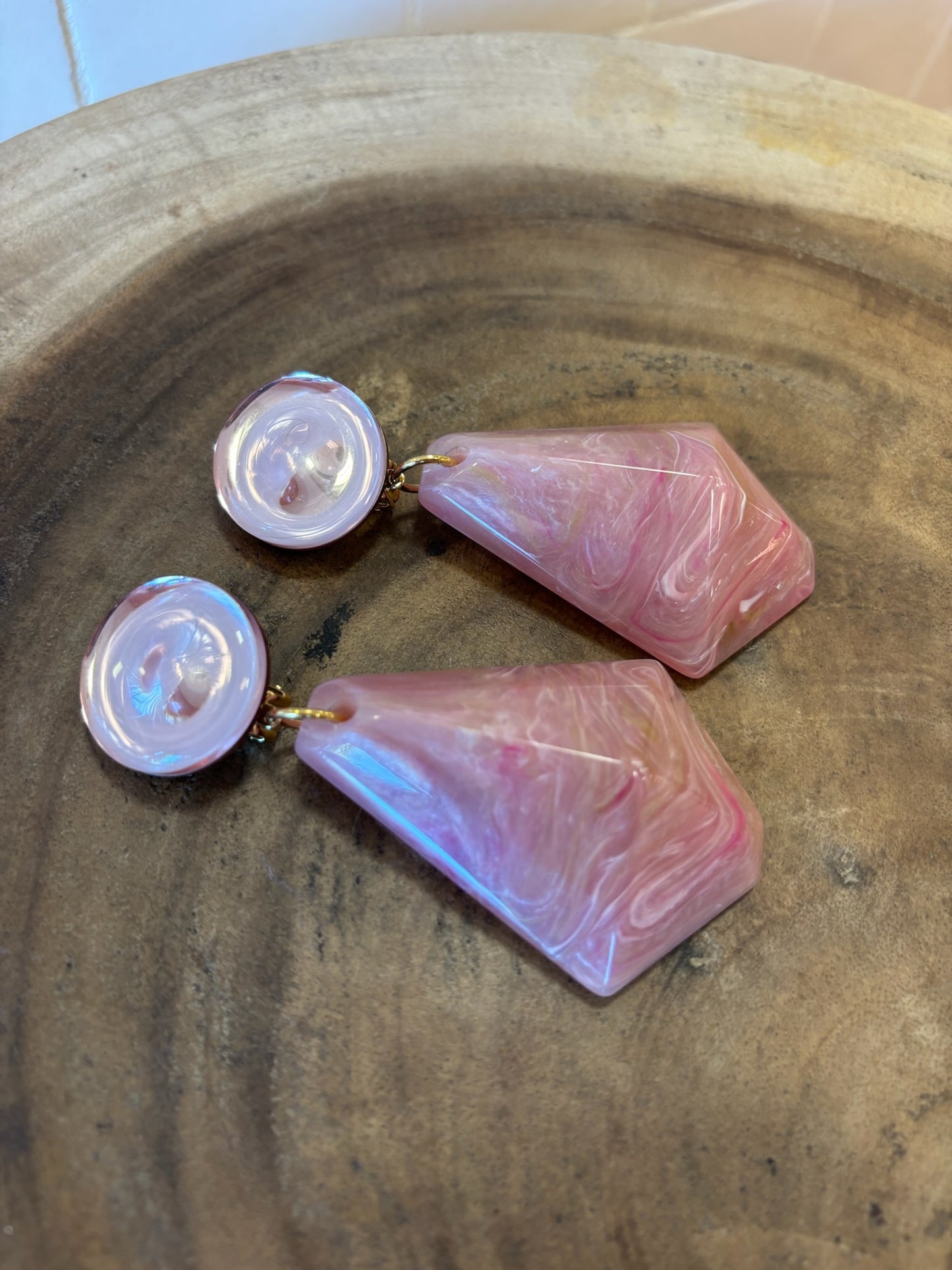 Pampilles earrings mirror pink