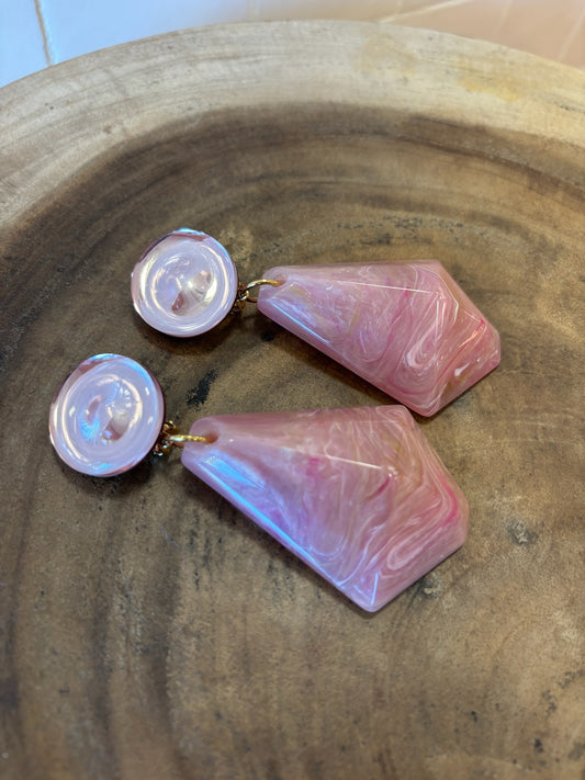 Pampilles earrings mirror pink