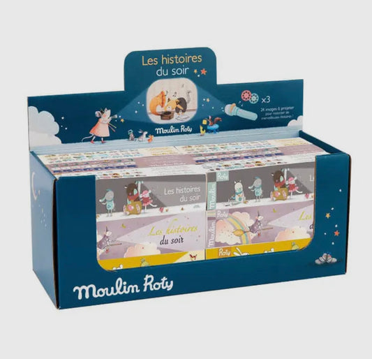 Display box with 18 assorted storybook torches