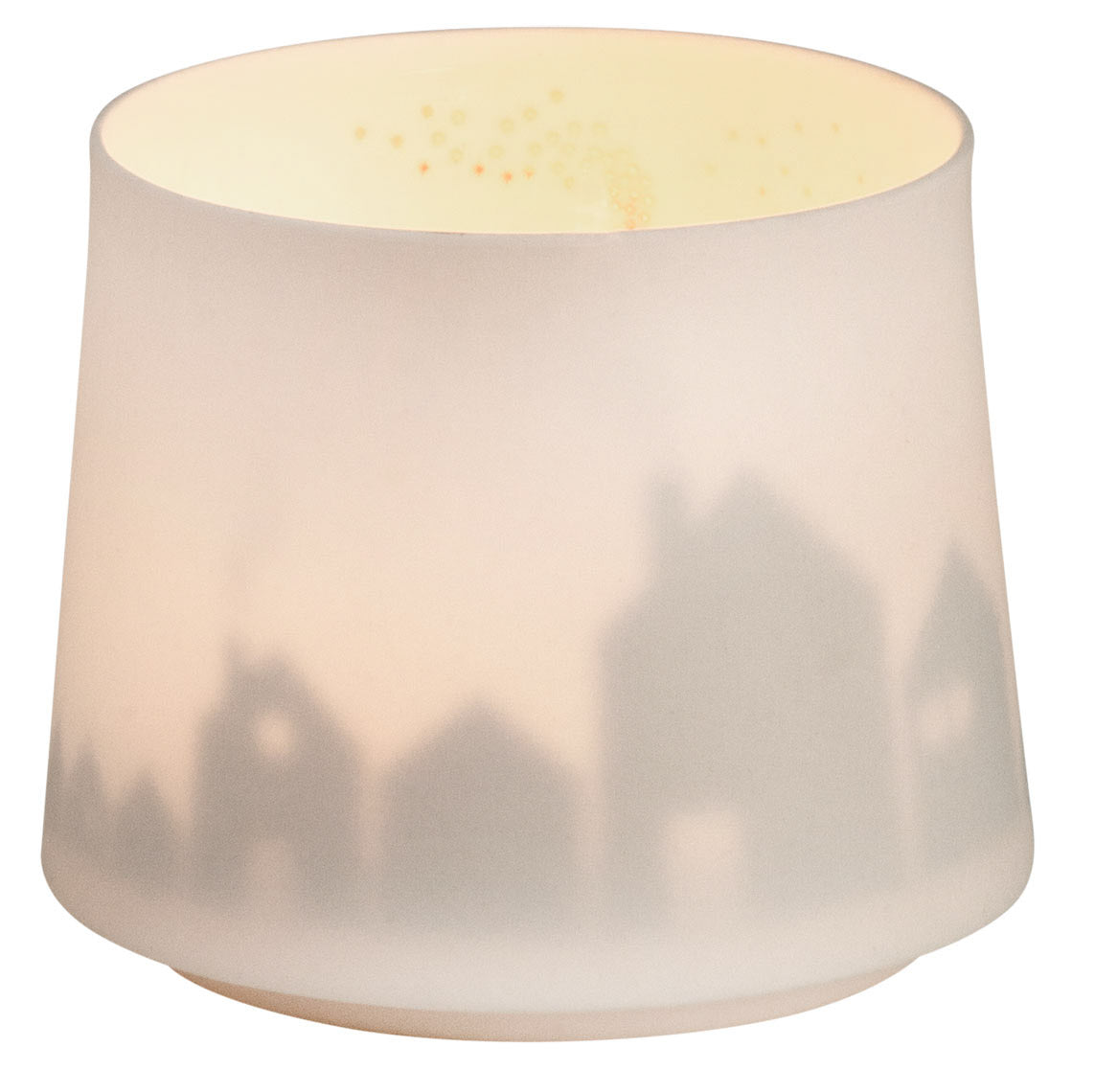 Shadow play town Tealight Holder porcelain