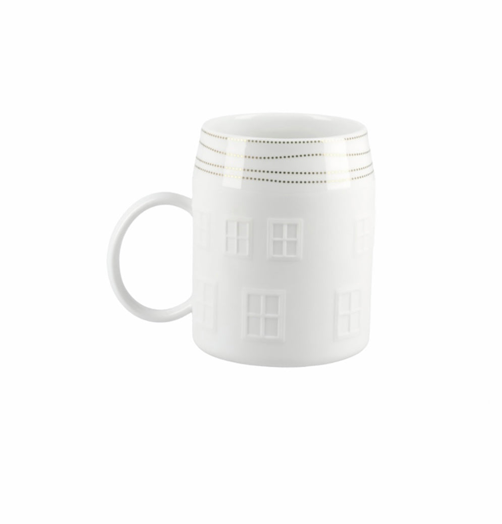 Village House with heart Mug - 12 oz