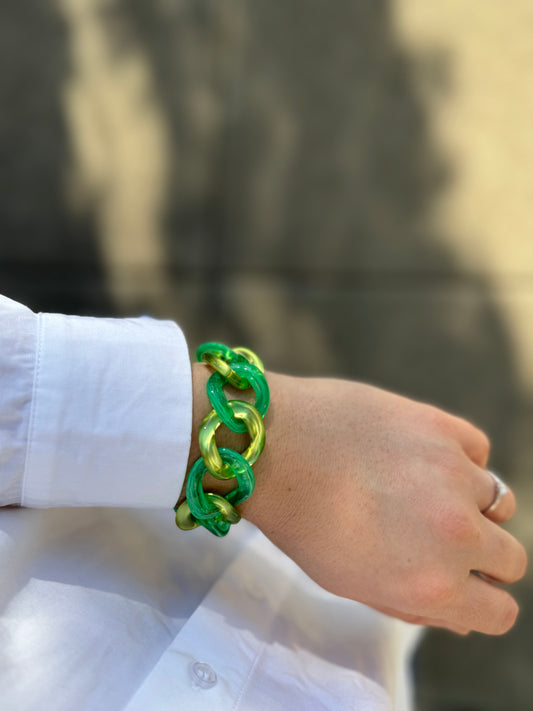 Maille Bracelet Green - Francine Bramli