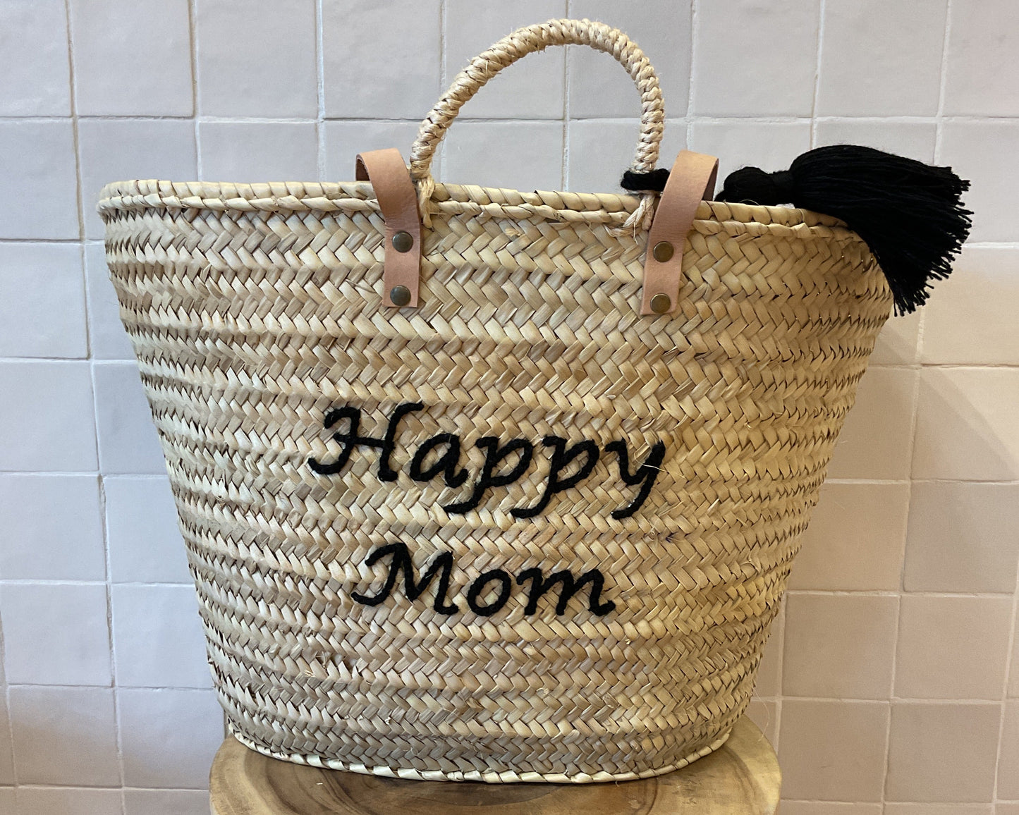 Moroccan Basket Happy Mom