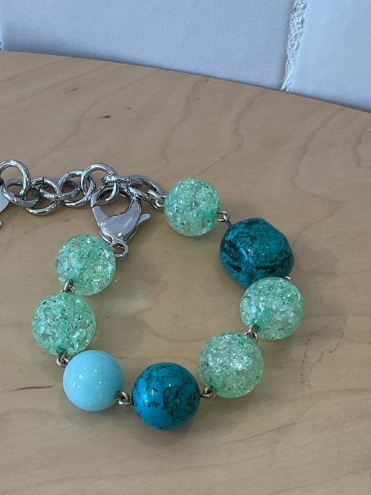 Candy Green Stone Bracelet