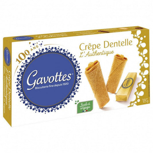 Gavottes French Crispy Crêpe Dentelle Biscuits 4.4oz