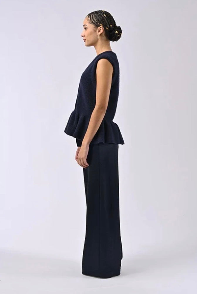 Ayline Wool Cardigan Navy
