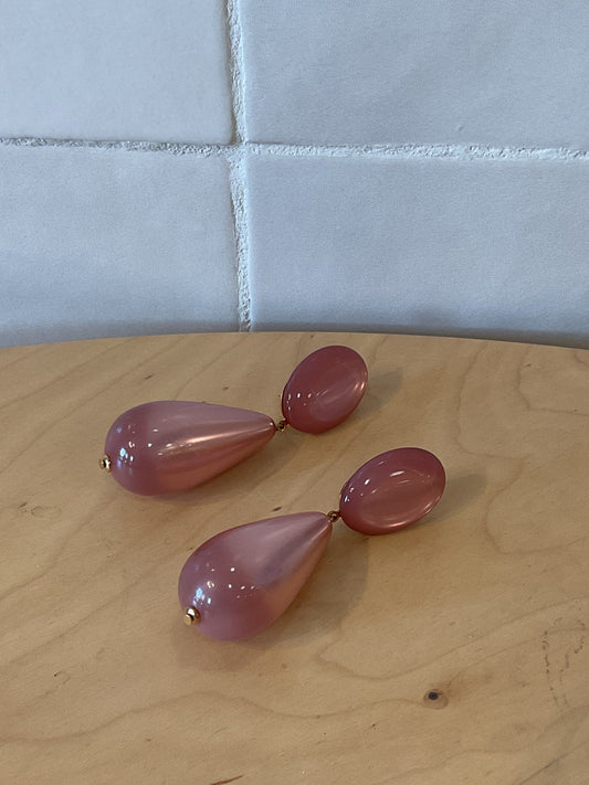 Cayenne S Pierced Earrings Old Pink