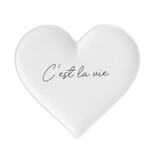 Heart Plate “C’est la vie”