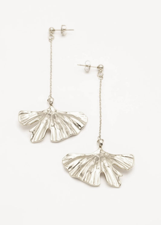 Ginkgo XL Earring Silver
