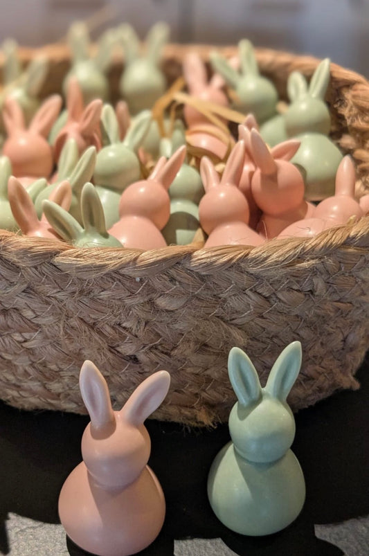 Easter Mini Bunnies Green & Pink