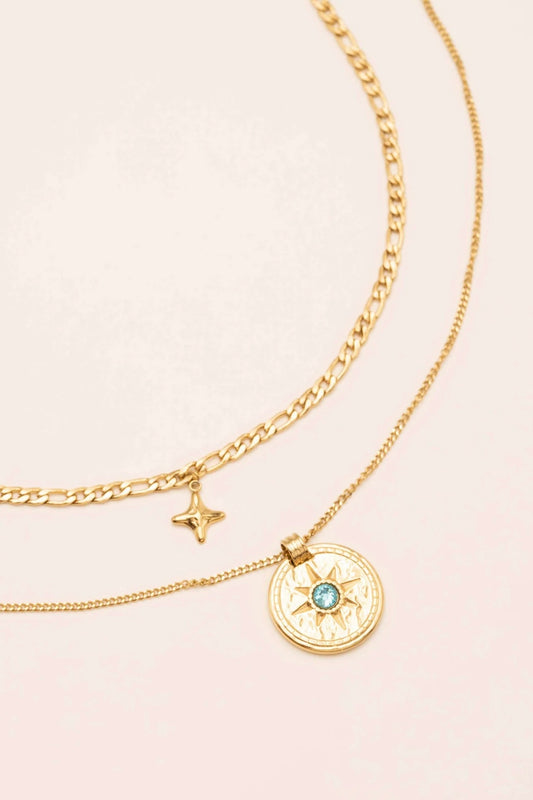 Calandra Multi Layering Necklace Gold