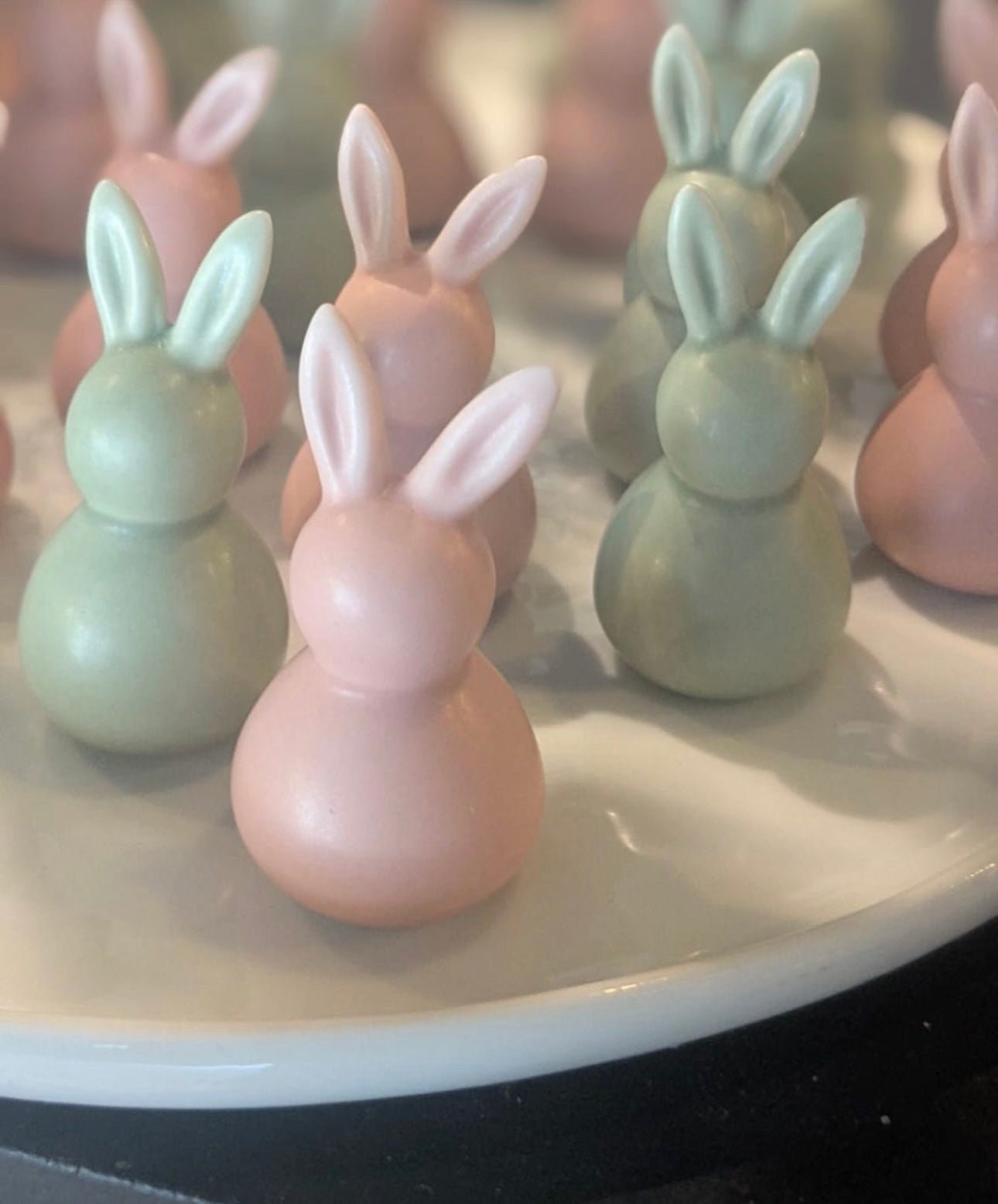 Easter Mini Bunnies Green & Pink